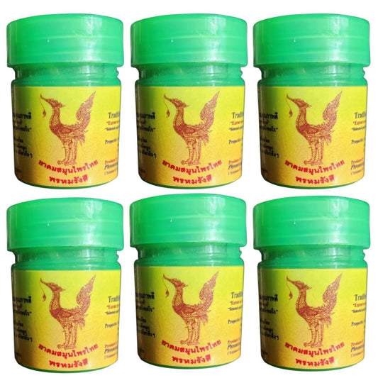 Hongthai Inhaler Green Pocket 2g- Traditional Herbal Nasal Inhaler Pack for Clear Breathing Relief