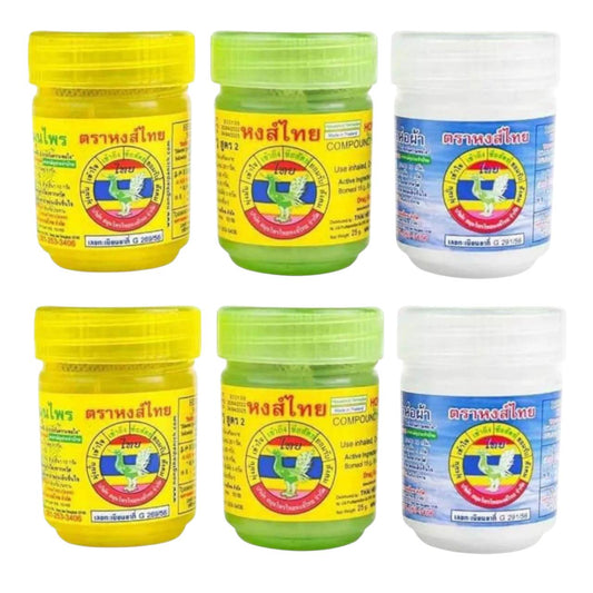 Hongthai Inhaler Mix - Traditional Herbal Nasal Inhaler Pack for Clear Breathing Relief