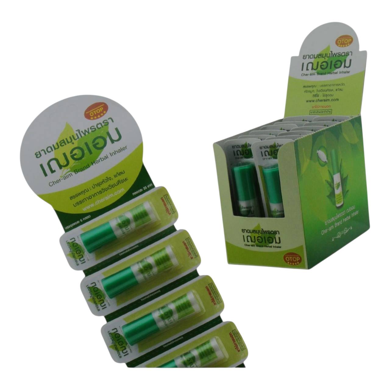 Cher-Aim Herbal Nasal Inhaler – Thai Aromatherapy Stick