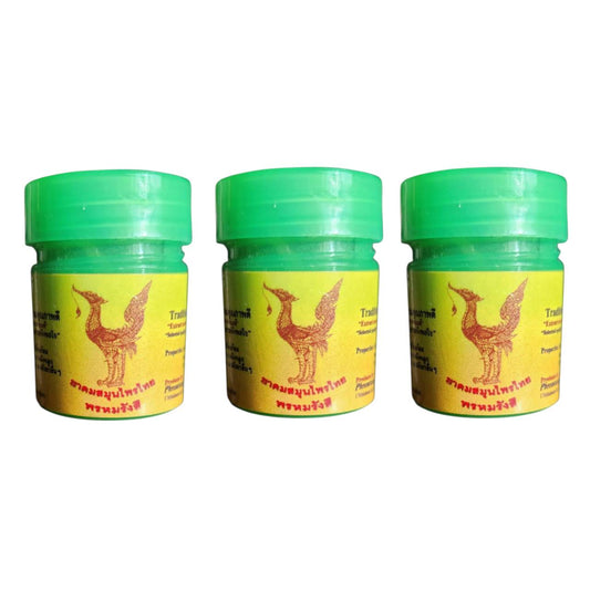 Hongthai Inhaler Green Pocket 2g- Traditional Herbal Nasal Inhaler Pack for Clear Breathing Relief